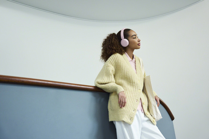 Sony WH-CH530 Pink product in use
