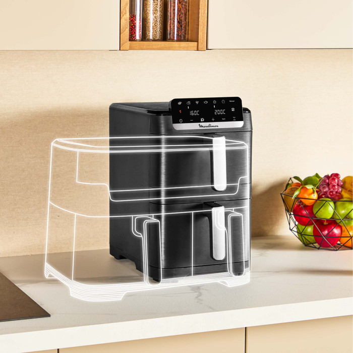Moulinex Easy Fry Crispy Stack Dual EZ7528F0 visual supplier