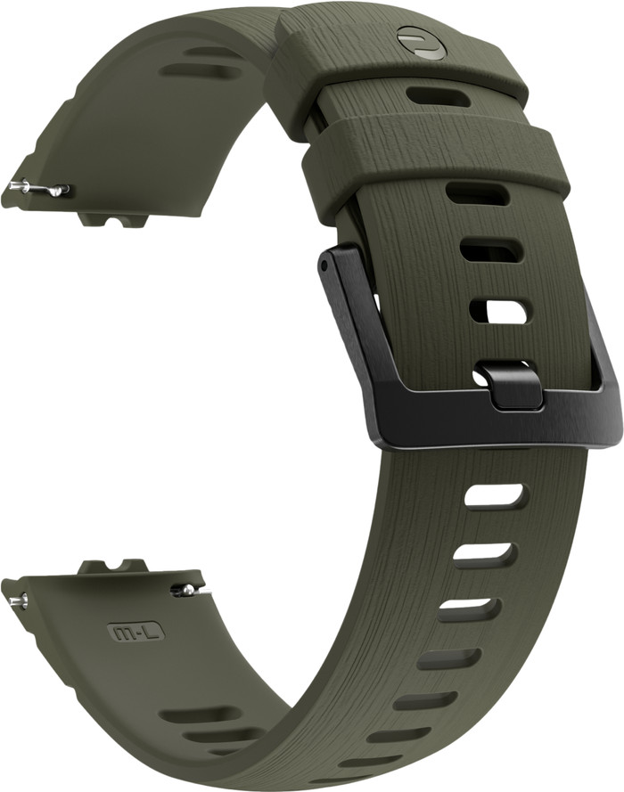 Polar Silikonarmband Grün 22 mm S/L vorne