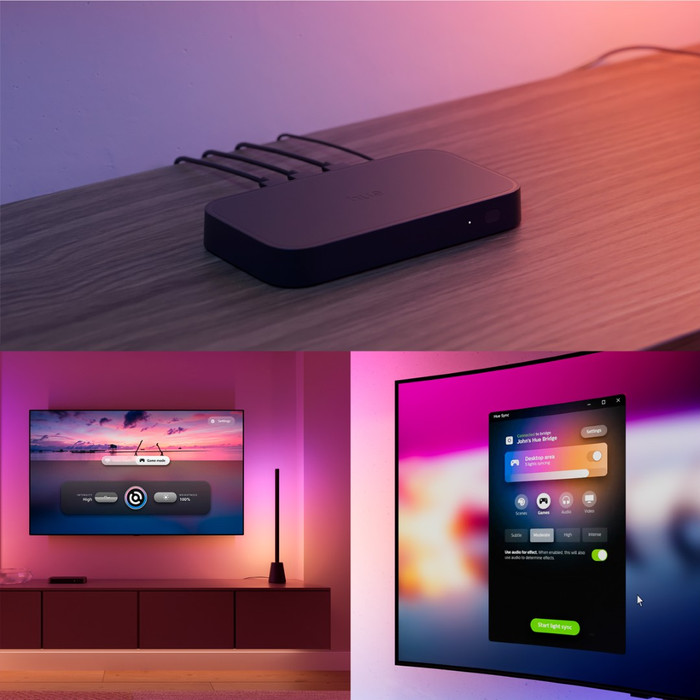 Philips Hue Play Table Lamp White and Color product in use