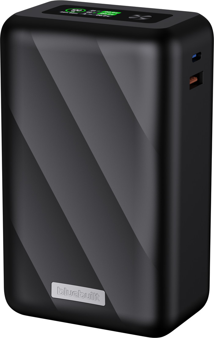BlueBuilt Powerbank 27.000 mAh mit Schnellladefunktion 140 Watt vorne