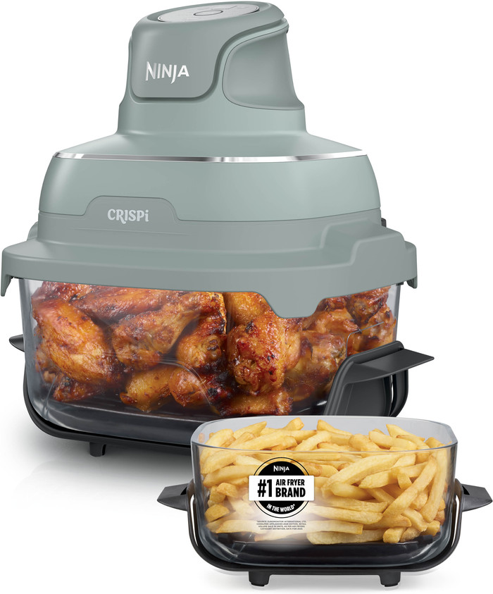 Ninja CRISPi 4-in-1 Glass Airfryer Green right side