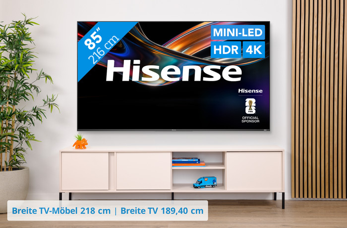 Hisense RGB Mini-LED 85 Zoll UR9S (2026) visuelles Coolblue 1