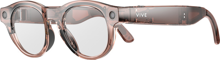 HTC VIVE Eagle AI Glasses Photochromic Round Brown right side