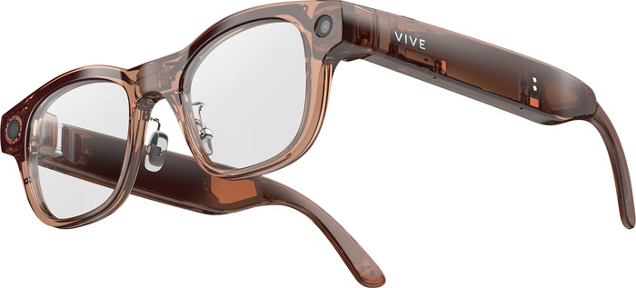 HTC VIVE Eagle AI Glasses Photochromic Rectangular Coffee right side