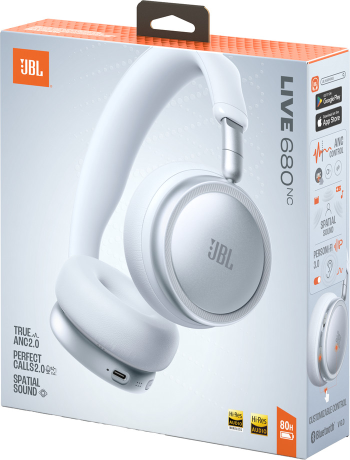 JBL Live 680NC Weiß verpackung