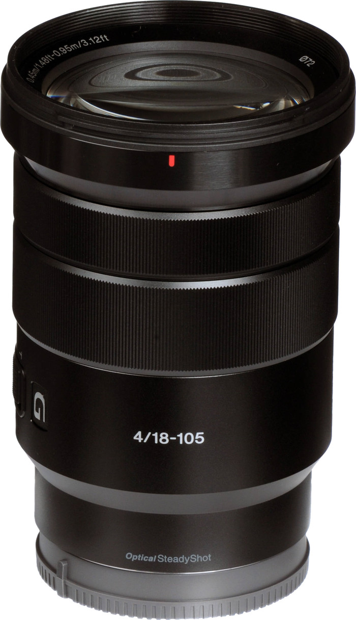 Sony E PZ 18-105 mm f/4 G OSS oberseite