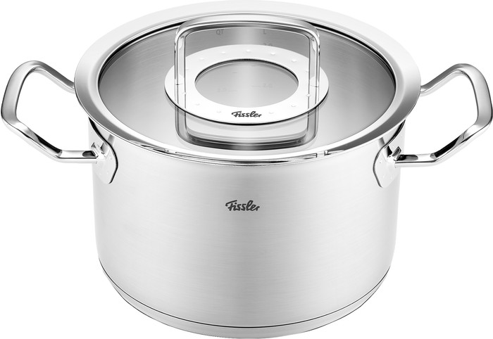 Fissler Original-Profi Collection Topf- und Pfannenset mit Glasdeckeln 5-teilig + Kasserolle vorne