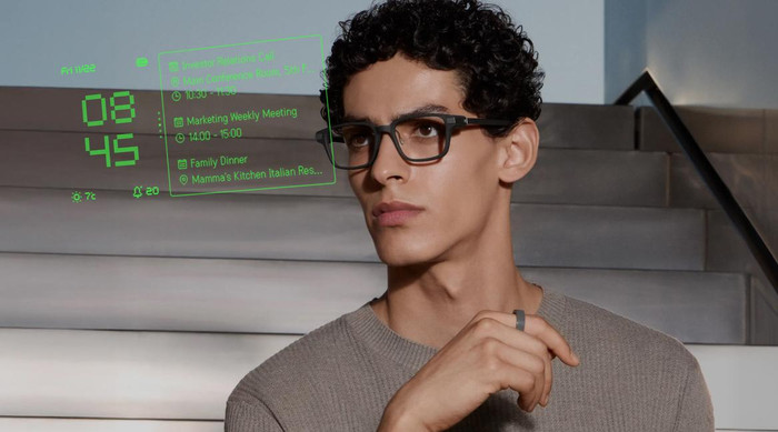 EvenRealities Even G2A Smart Glasses Brown product in use
