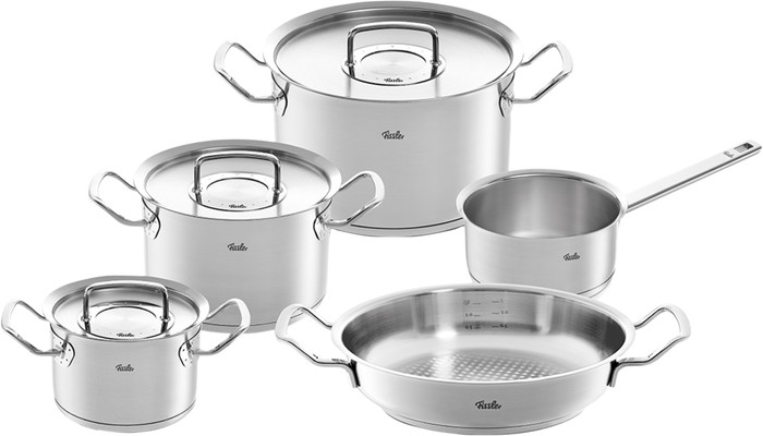 Fissler Original-Profi Collection Topf- und Pfannenset 5-teilig + Servierpfanne 24 cm Main Image
