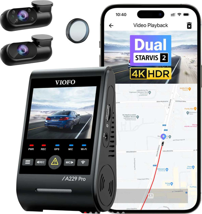 Viofo A229 Pro 3CH 4K WLAN GPS visueller lieferant