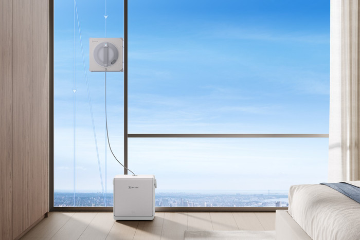 Ecovacs WINBOT W2S Pro Omni product in use