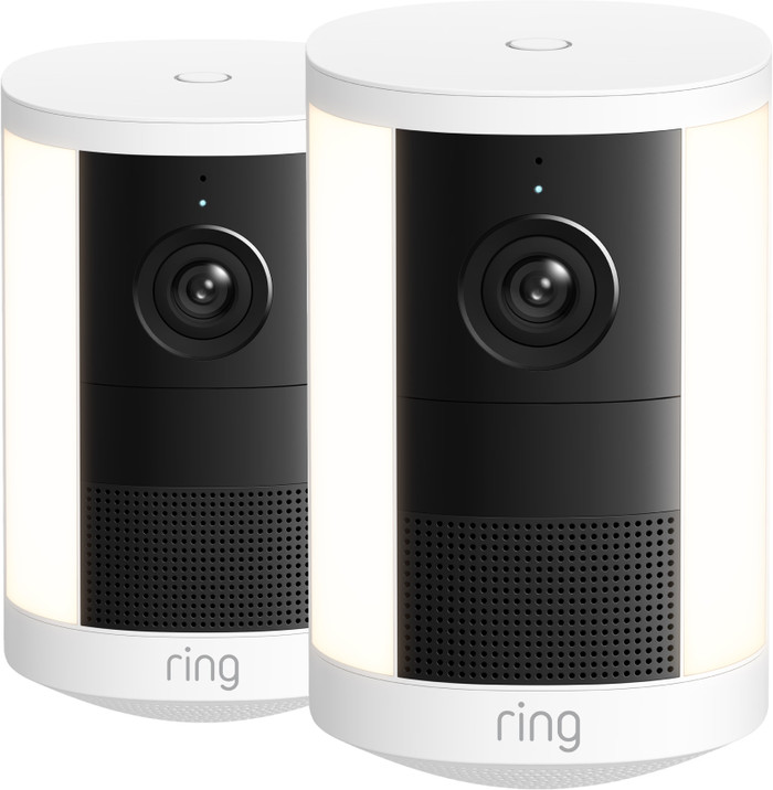 Ring Spotlight Kamera 2. Generation Akku Weiß Doppelpack Main Image