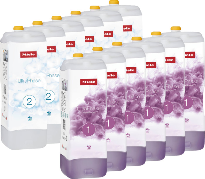 Miele Set UltraPhase 1 und 2 FloralBoost (12 Flakons) - Jahrespackung Main Image