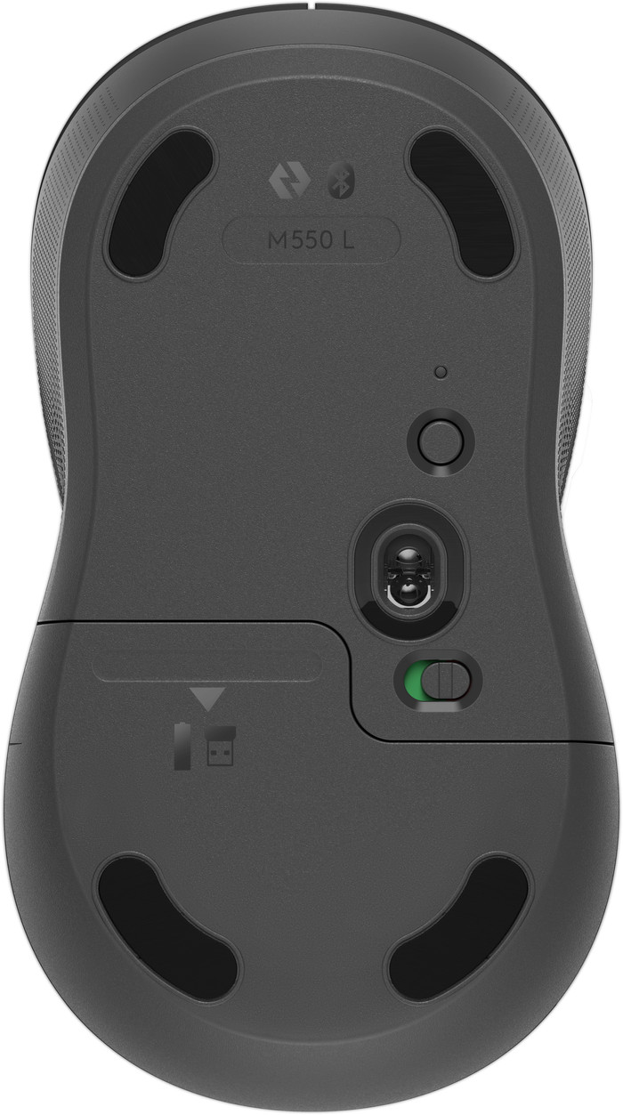 Logitech Signature M550 L Kabellose Maus Schwarz unten