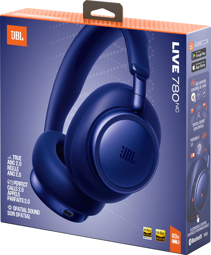 JBL Live 780NC Blau verpackung