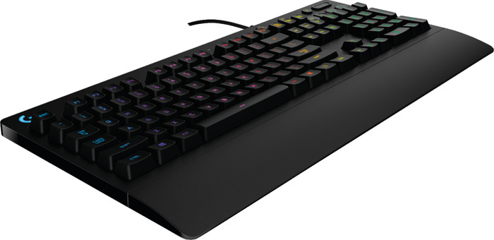 Logitech G213 Prodigy Gaming-Tastatur Qwertz linke seite