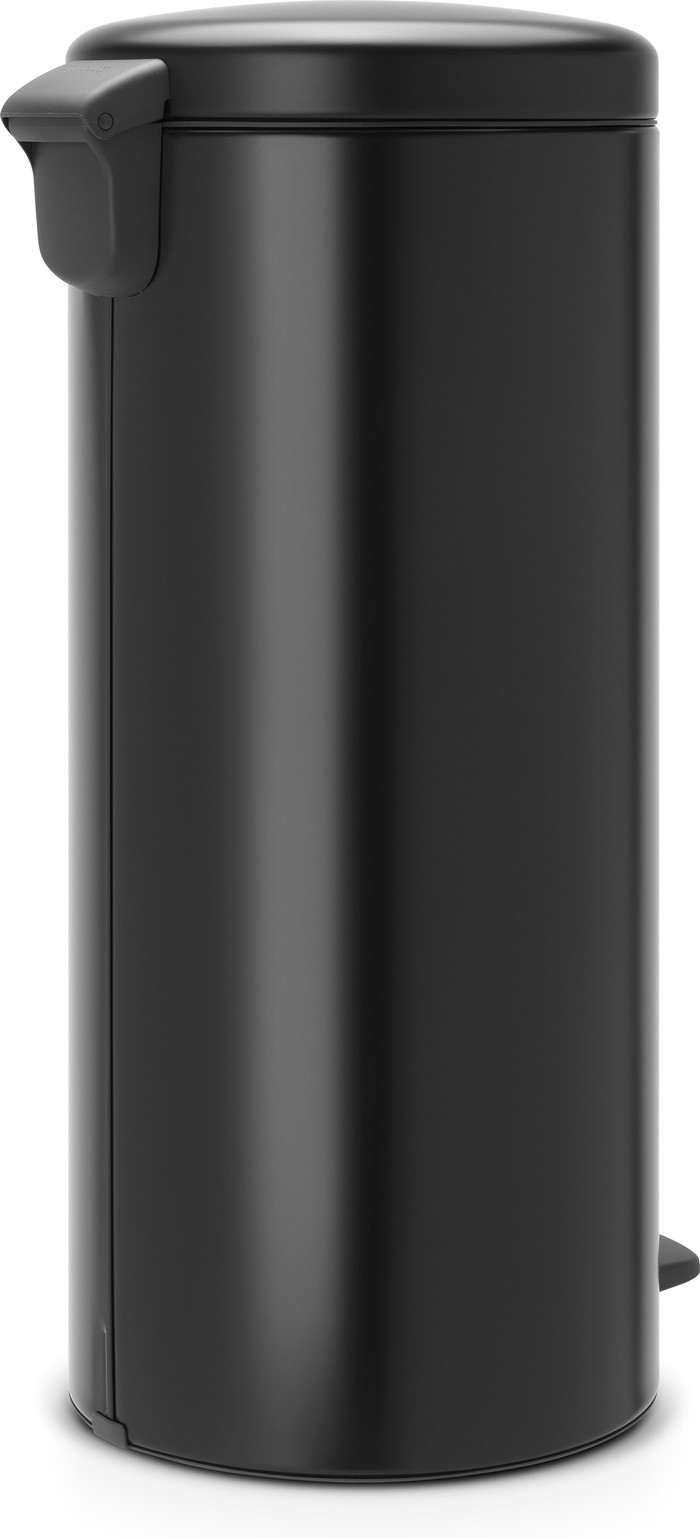 Brabantia NewIcon Pedal Trash Can 30L Matte Black back