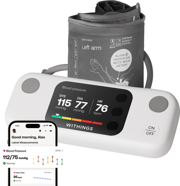 Withings BPM Vision produkt in gebrauch