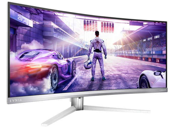 Philips EVNIA 34M2C8600P QD-OLED Curved vorne