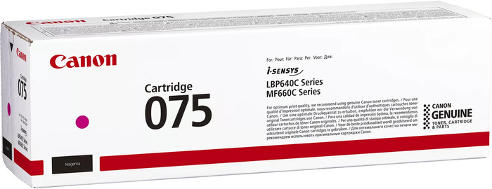Canon 075 Toner Cartridge Magenta packaging