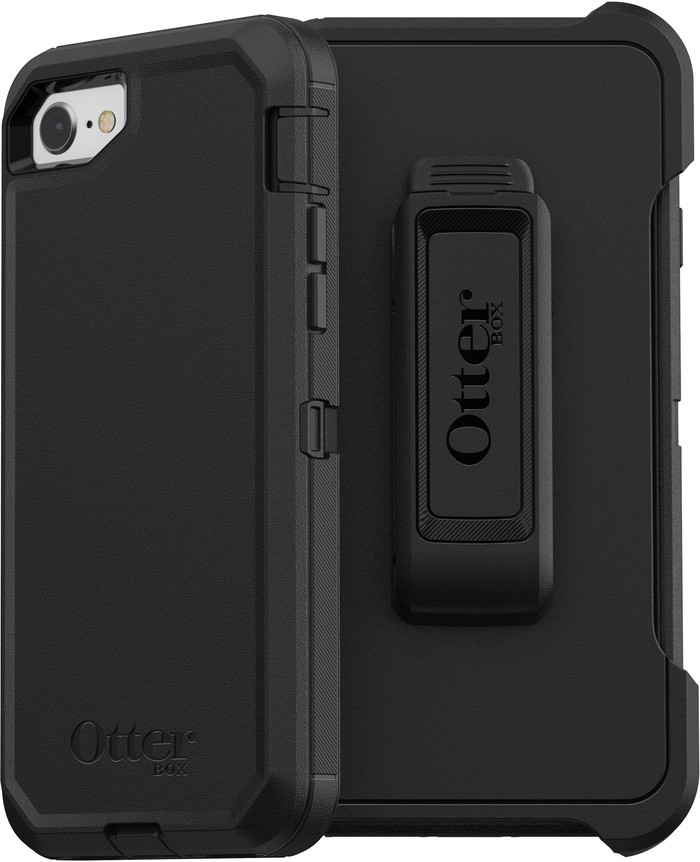 OtterBox Defender Apple iPhone SE 2022/SE 2020/8/7 Back Cover Black back