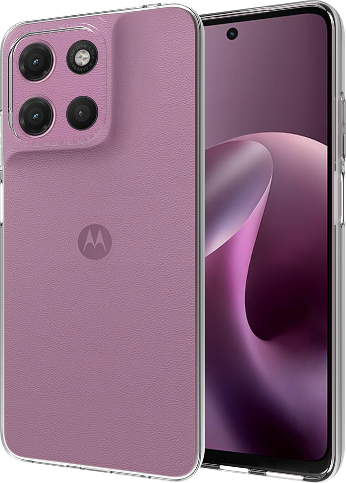 Just in Case Soft Design Motorola Moto G17 / G17 Power Backcover Transparent vorne