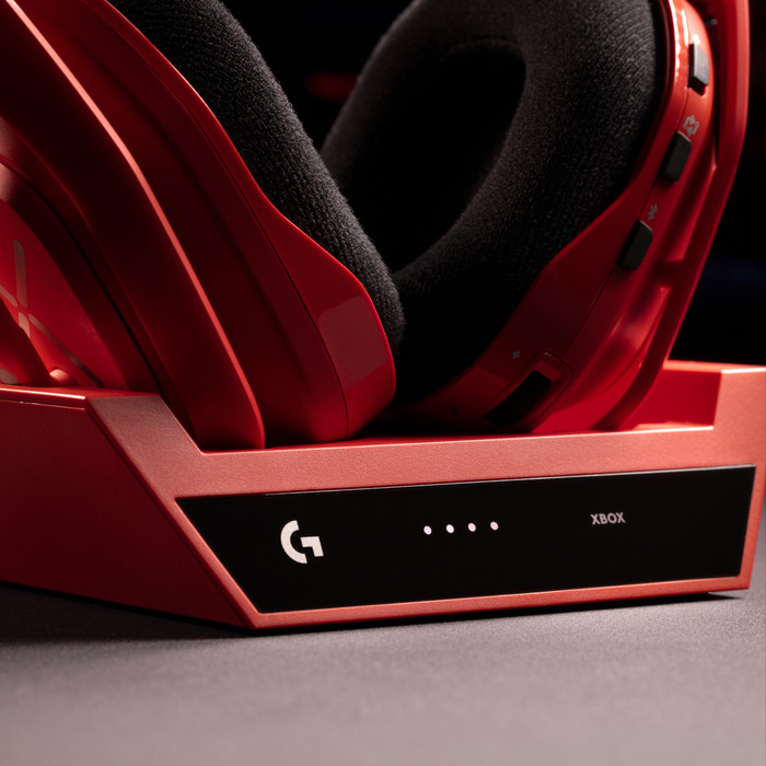 Logitech G Astro A50 X Red product in use