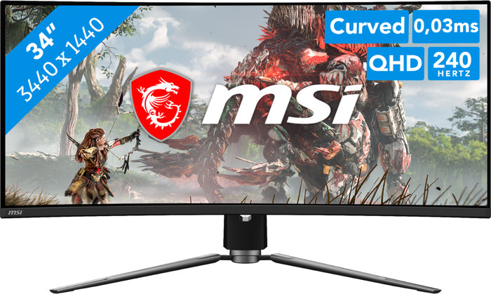 MSI MPG 341CQPX QD-OLED Curved Main Image