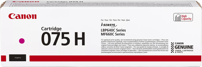 Canon 075H Toner Cartridge Magenta Main Image