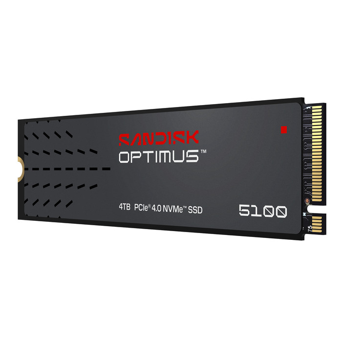 SANDISK Optimus 5100 4TB NVMe SSD linke seite