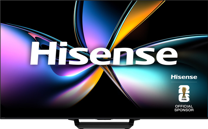 Hisense 85 Zoll ULED Mini-LED U79Q PRO (2025) + Hisense AX3120Q vorne