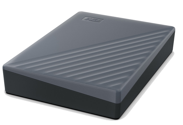 WD My Passport for Mac 5TB Type C Blue right side