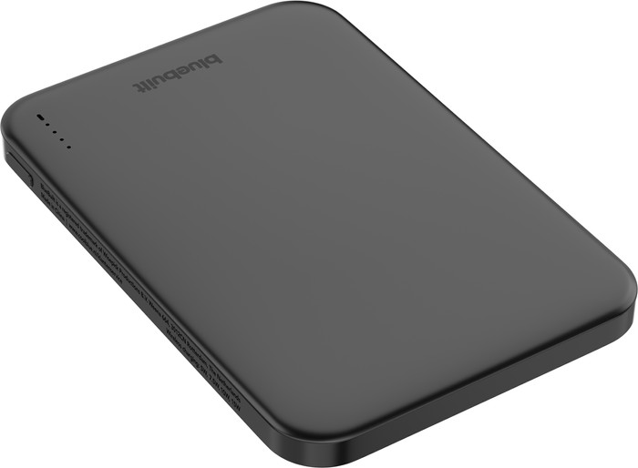 BlueBuilt Wireless Powerbank mit Qi2 und MagSafe 5.000 mAh mit Schnellladen 20 Watt Grau oberseite
