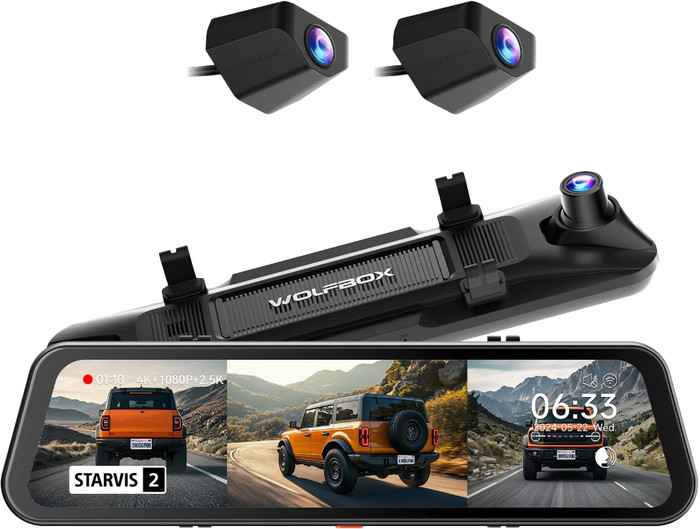 Wolfbox G900 Tripro Bumper 3CH 4K WLAN GPS 256GB Main Image