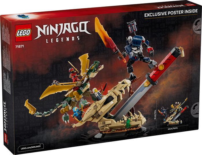 LEGO Ninjago Showdown auf der Drachenklinge 71871 verpackung