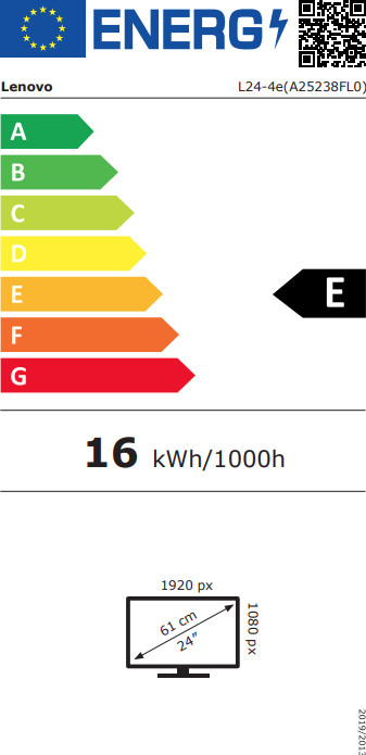 Lenovo L24-4e energielabel