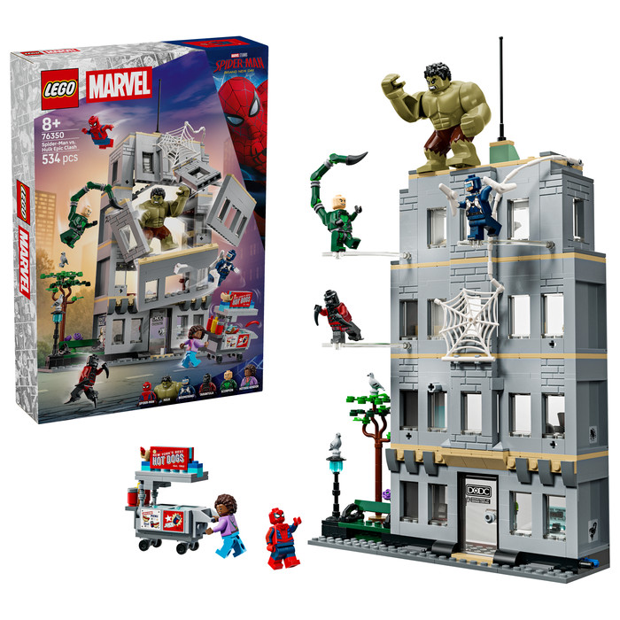 LEGO Marvel Großer Showdown: Spider-Man vs. Hulk 76350 rechte seite