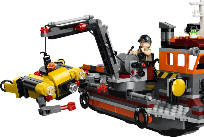 LEGO Jurassic World Mosasaurier-Angriff auf das Boot 77983 detail