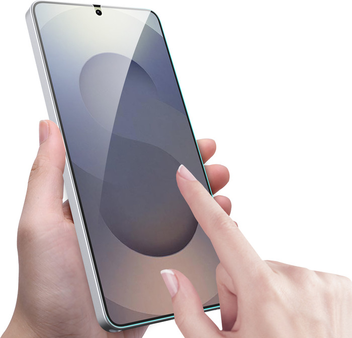 Just in Case Samsung S26 Ultra Screen Protector Tempered Glass product in use