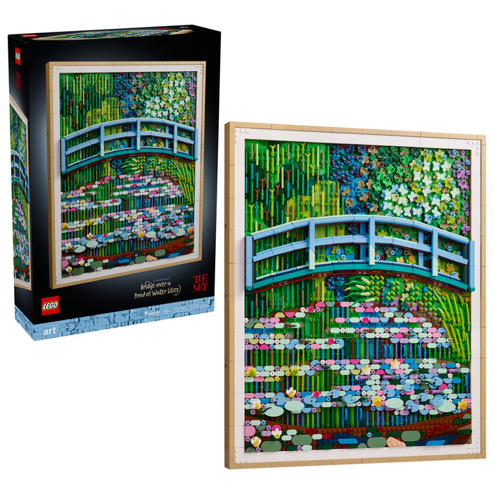 LEGO Art Claude Monet: Brücke über einen Seerosenteich 31220 rechte seite