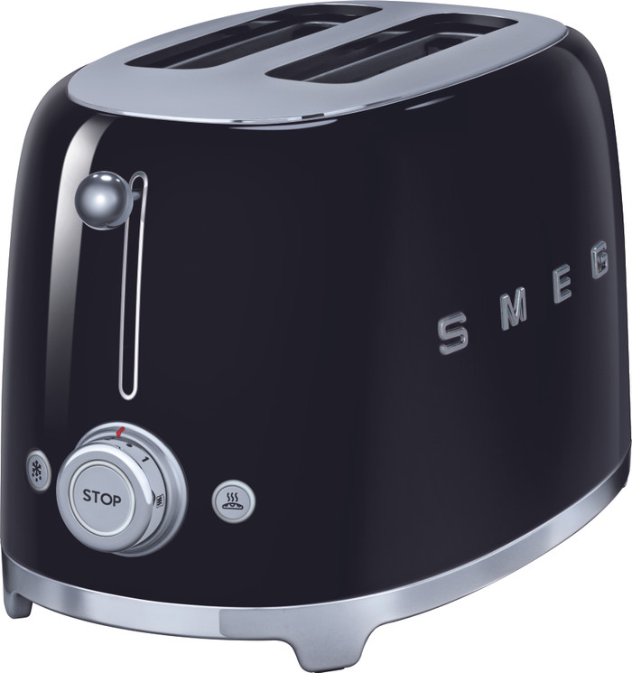 SMEG TSF01BLEU Schwarz vorne