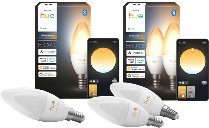 Philips Hue Kerzenlampe White Ambiance E14 3er-Pack Main Image