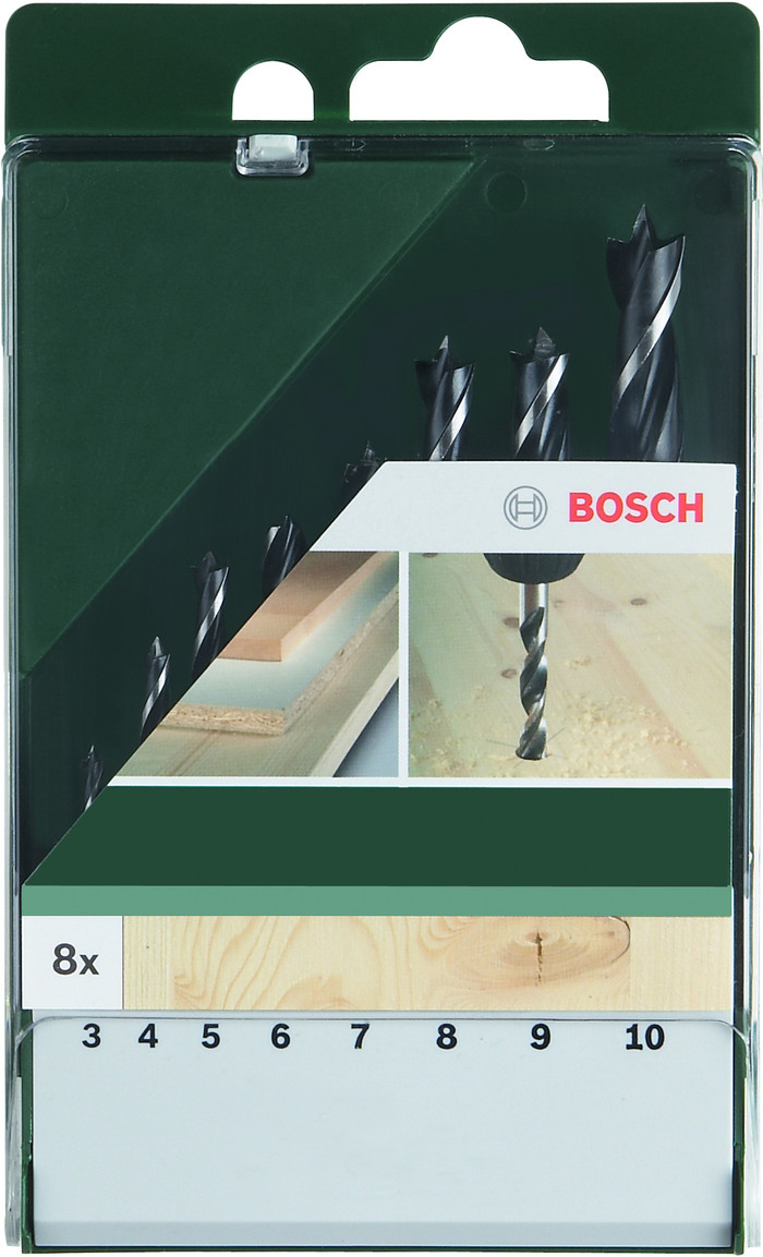 Bosch 8-piece Drill Bit Set Wood null