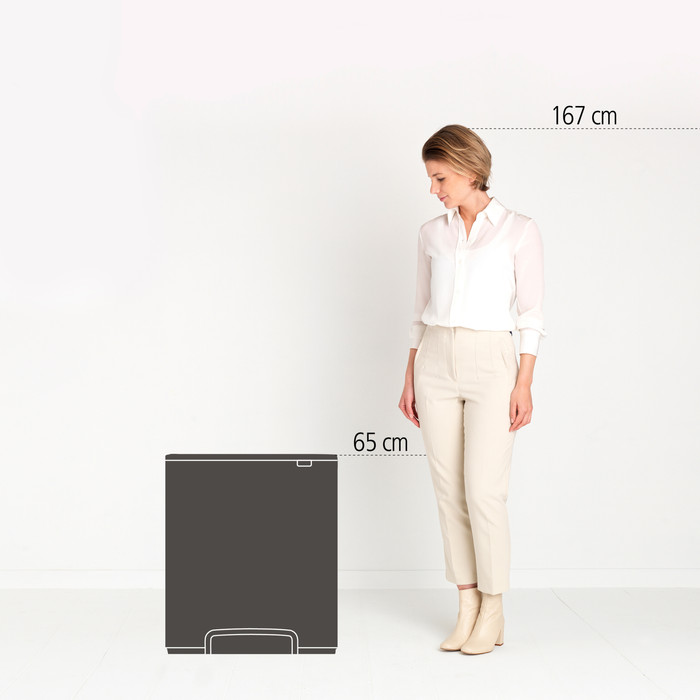 Brabantia Bo Treteimer 2 x 30 Liter Soft Grey visueller lieferant