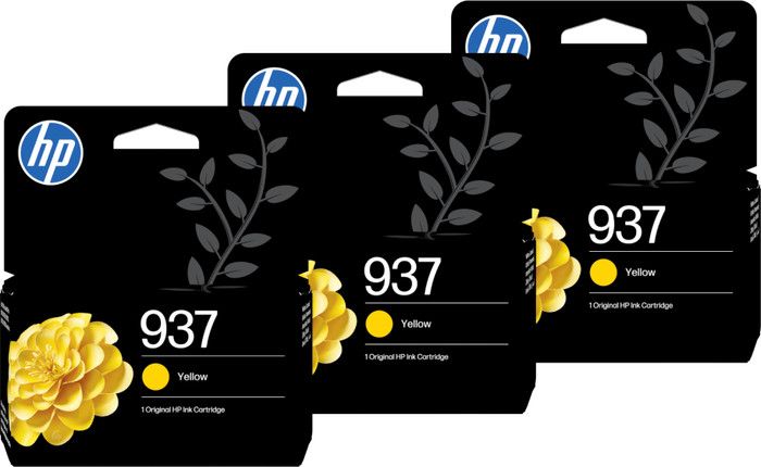 HP 937 Cartridge Yellow (3 units) Main Image