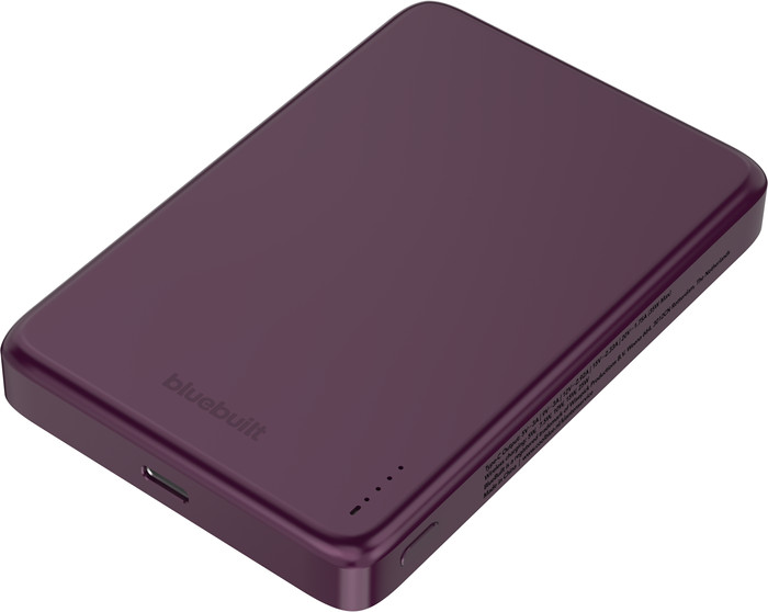 BlueBuilt Wireless Powerbank mit Qi2.2 und MagSafe 10.000 mAh mit Schnellladen 25 Watt Rot vorne