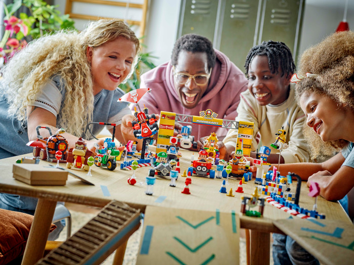 LEGO Super Mario: Mario Kart - Baby Peach and Grand Prix Set 72036 product in use