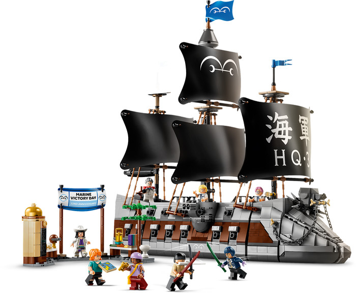 LEGO One Piece Garps Marineschlachtschiff 75646 detail