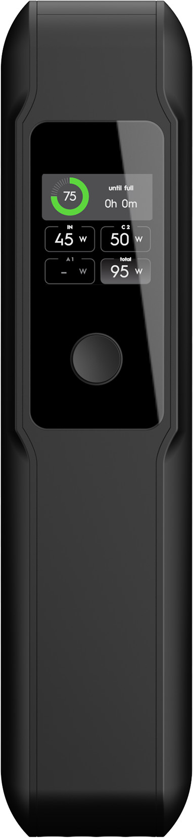 Xtorm NextGen 100 W Powerbank 60.000 mAh Schwarz linke seite